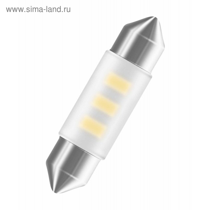 фото Лампа светодиодная osram 12 в, 0,5 вт, c5w 6000k, cool white