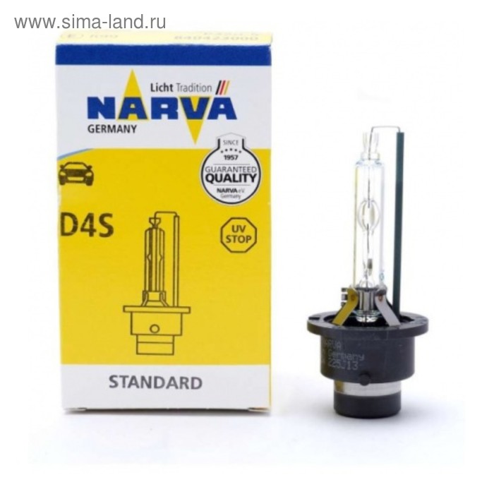 Лампа ксеноновая NARVA, D4S, 42V-35 Вт, 4300K лампа ксеноновая xenite d4s 4300k