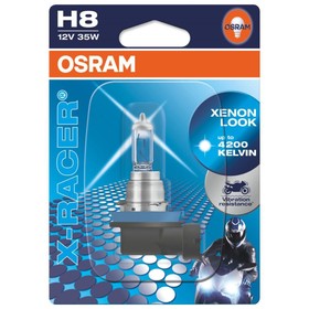 Лампа для мотоциклов OSRAM, 12 В, H8, 55 Вт, X-Racer, +20% света, вибростойкая, 1 шт, Ош