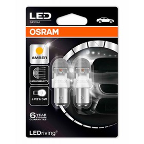 

Лампа светодиодная OSRAM 12 В, P21/5 Вт, 2.0/0.4 Вт, Amber LEDriving premium, набор 2 шт