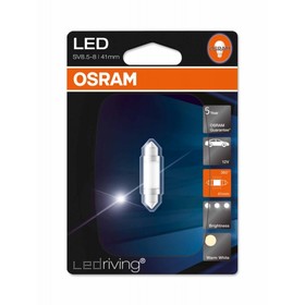 

Лампа светодиодная OSRAM 12 В, SV8,5-41/11, 1,0 Вт, 4000К, Warm White