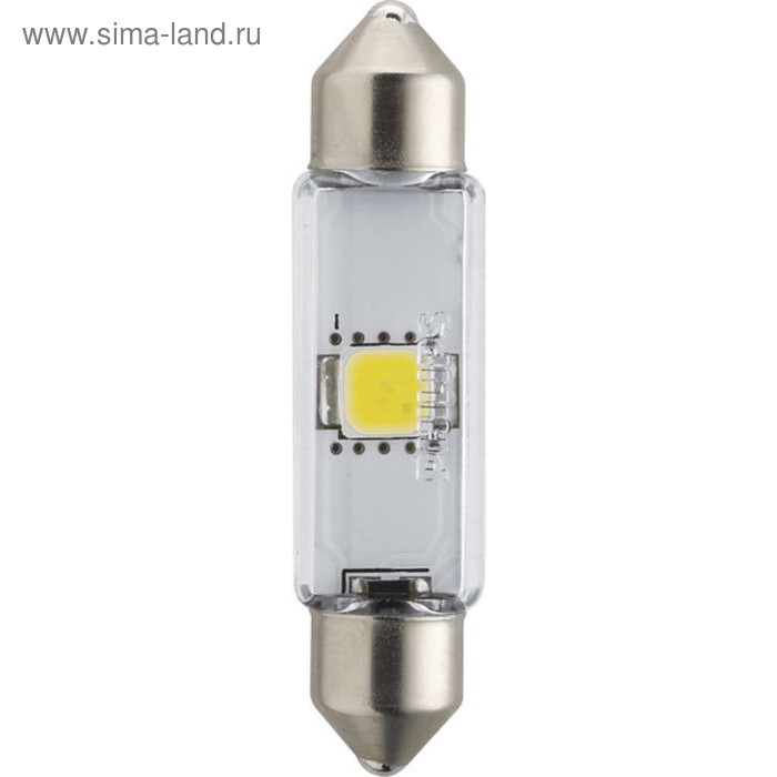 Лампа светодиодная Philips 12 В, SV8,5-43/11, 1,0 Вт, 6000K, X-treme Vision
