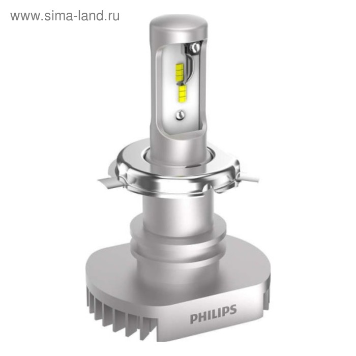 фото Лампа светодиодная philips 12 в, h4, 15/15 вт, 6200k, ultinon led, набор 2 шт + led pen+ led w5w 600