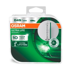 

Лампа ксеноновая OSRAM, D4S, 42V-35 Вт, 4350K, Xenarc Ultra Life, набор 2 шт