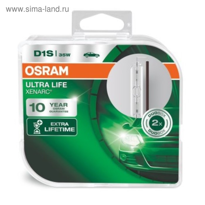 Лампа ксеноновая Osram, D1S, 85V-35 Вт, 4350K, Xenarc Ultra Life
