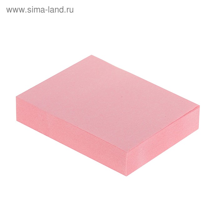Блок с липким краем, 100 листов, 38 х 51 мм, Lamark, пастель розовая