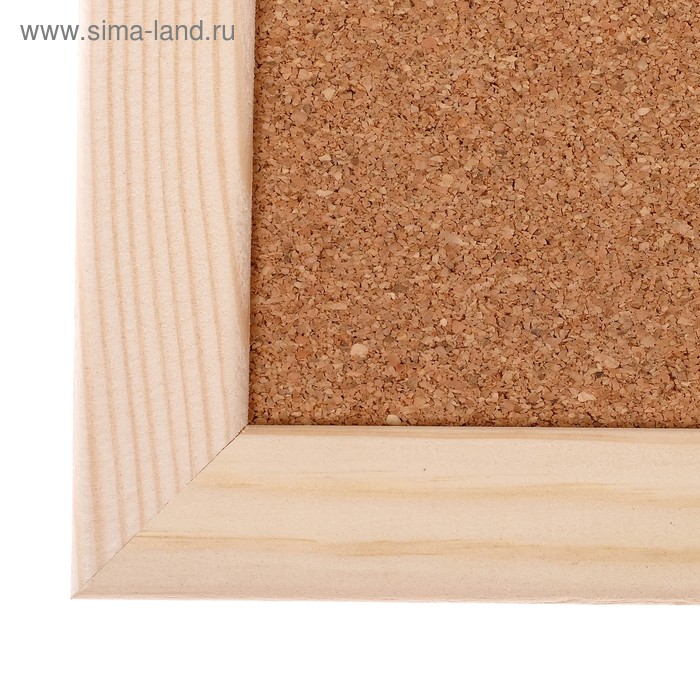 фото Доска пробковая 90х120 см, calligrata, в деревянной раме