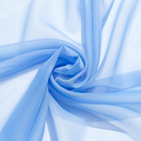 

Тюль «Этель» 135×150 см, цвет небесно-голубой, вуаль, 100% п/э