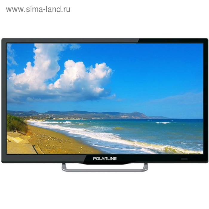 Телевизор Polarline 24PL12TC, 24, 1366x768, DVB-T2, 1xHDMI, 1xUSB, черный телевизор samsung ue32n4010au 32 1366x768 dvb t2 c s2 2xhdmi 1xusb белый