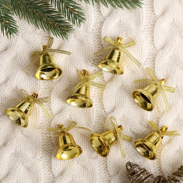 Ёлочные игрушки "Золотые колокольчики" (набор 12 шт.)
