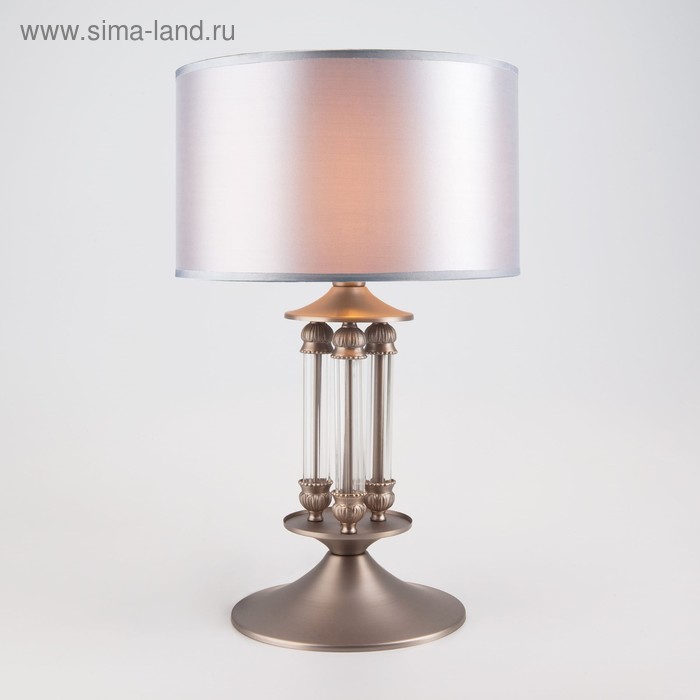 цена Настольная лампа Adagio 40Вт E14 никель, прозрачный
