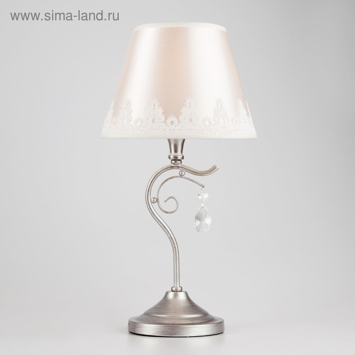 Настольная лампа Incanto 40Вт E14 серебряный