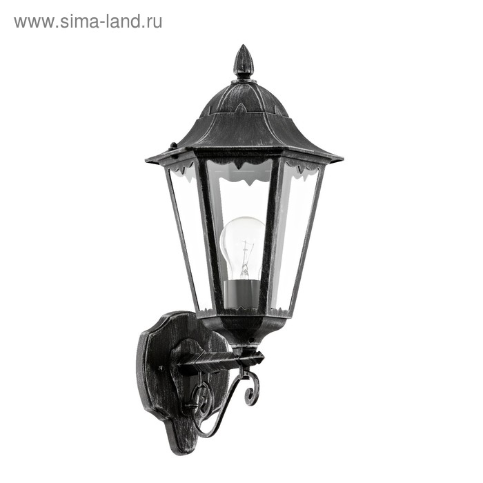 фото Светильник navedo, 60вт, e27, ip44, цвет черный, серебро eglo