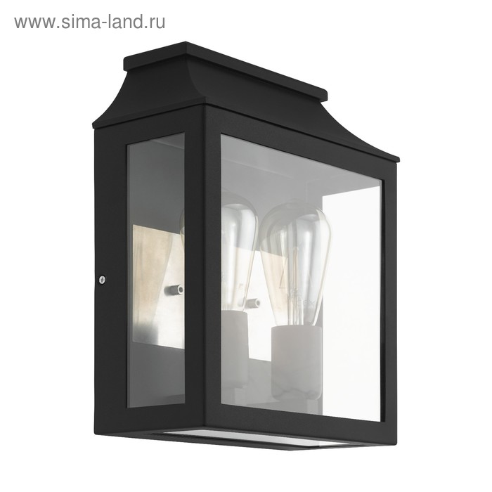 Светильник SONCINO, 2x60Вт, E27, IP44, цвет черный
