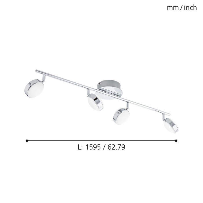

Светильник SALTO 4x5,4Вт LED хром