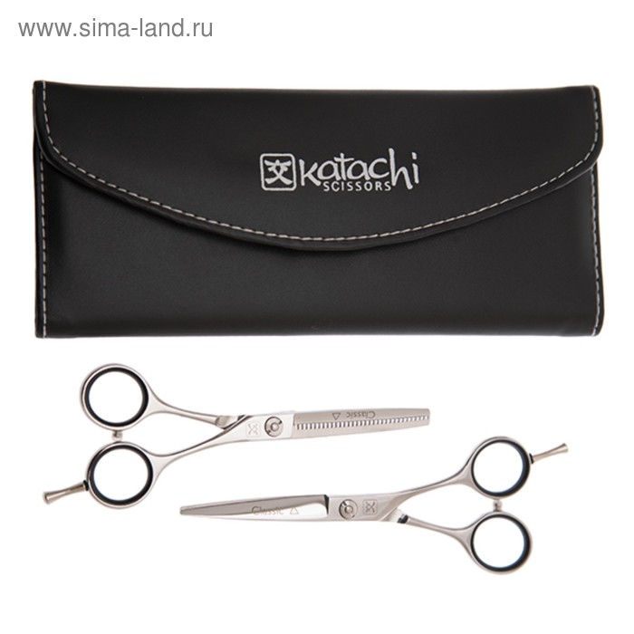 

Комплект парикмахерских ножниц в чехле Classic, 5.5 дюймов, 30 зубцов