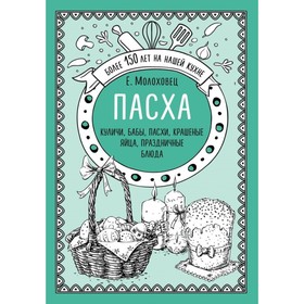 Пасха. Куличи, бабы, пасхи, крашеные яйца, праздничные блюда. Молоховец Е. И.