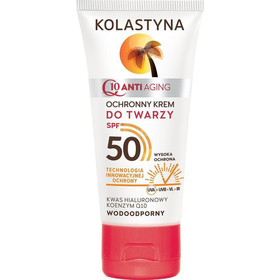 Солнцезащитный крем для лица Kolastyna противовозрастной Spf50, 50 мл
