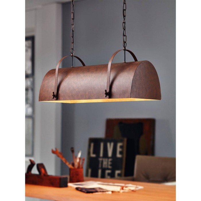 

Светильник DEERHURST 2x60Вт E27 коричневый