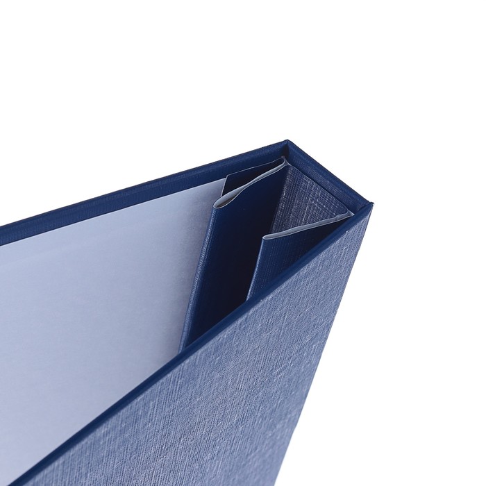 Папка "Дипломный проект" А4, бумвинил, гребешки/сутаж, без бумаги, цвет синий (вместимость до 300 листов)
