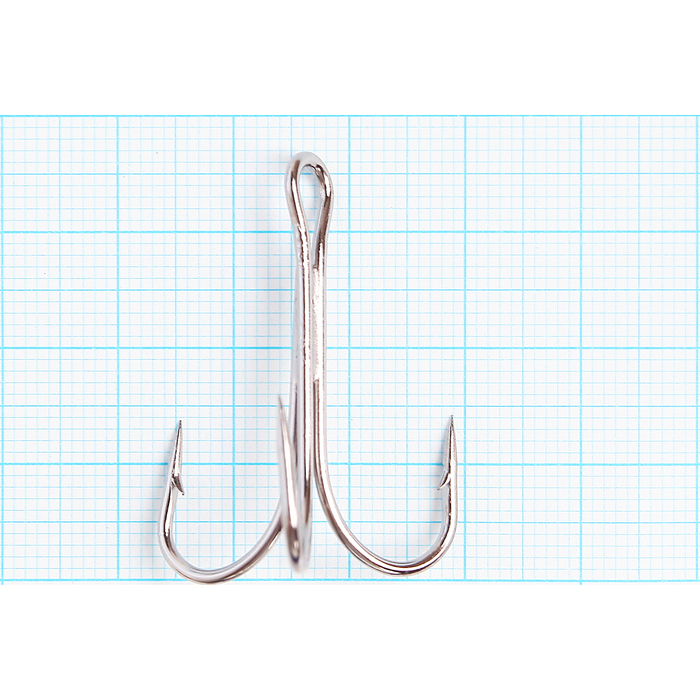 Крючок O'Shaughnessy Treble тройной, размер 2/0 (набор 10 шт.)