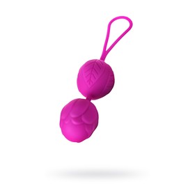 Вагинальные шарики Eromantica Blossom, силикон, фиолетовый, 3,5 см Ош