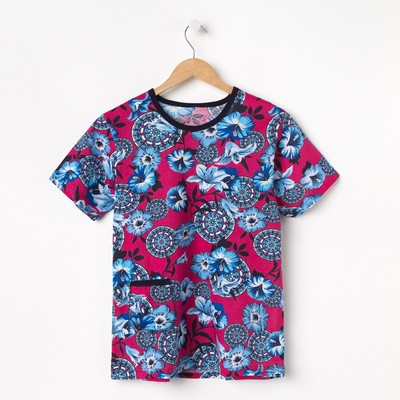 Футболка женская цветная, цвет МИКС, р-р 54