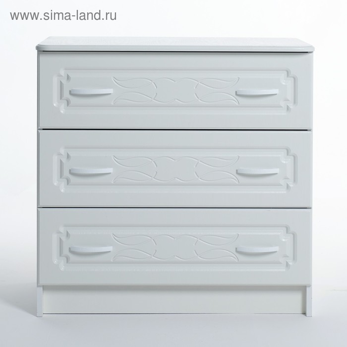 

Комод Магнолия 810х816х414, Белое дерево/Белый
