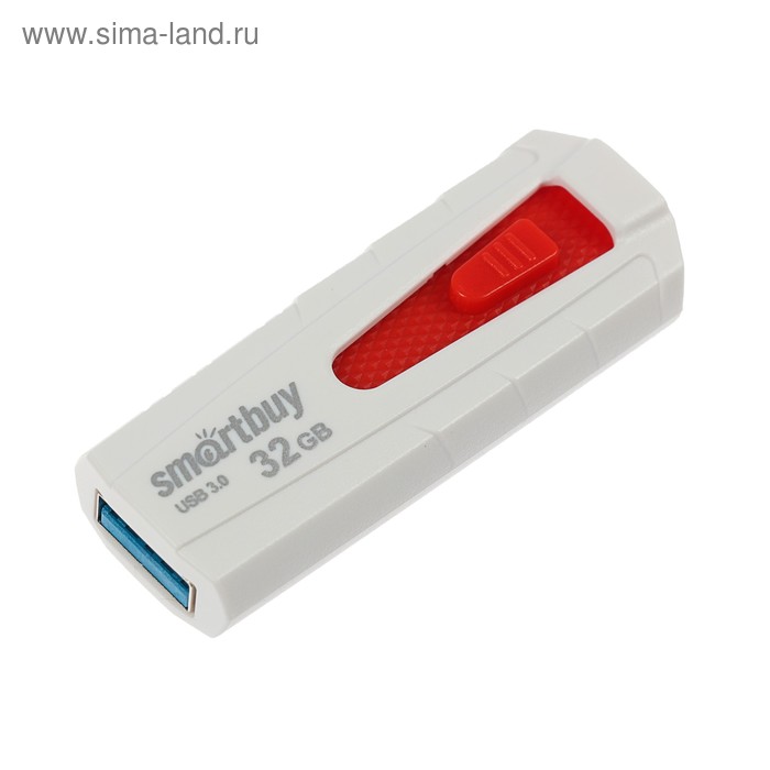 

Флешка Smartbuy IRON White/Red, 32 Гб, USB3.0, чт до 140 Мб/с, зап до 40 Мб/с, бело-красная