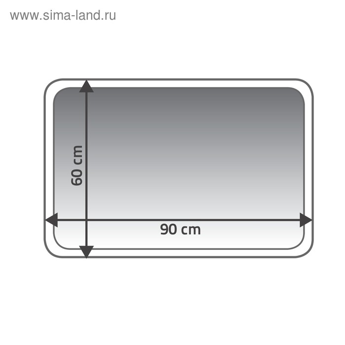 фото Коврик для ванной комнаты carl, зеленый, 60x90 см ridder