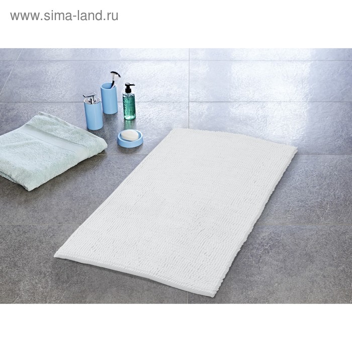 фото Коврик для ванной комнаты soft, белый, 55x85 см ridder