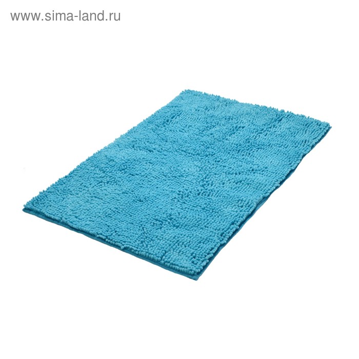 Коврик для ванной комнаты Soft, голубой, 55x85 см