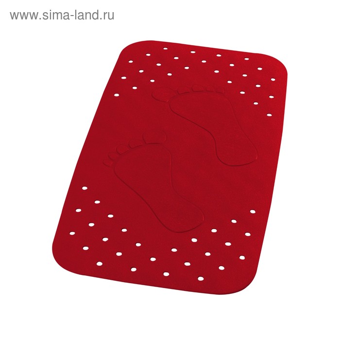 Коврик противоскользящий Plattfuß, красный, 38x72 см