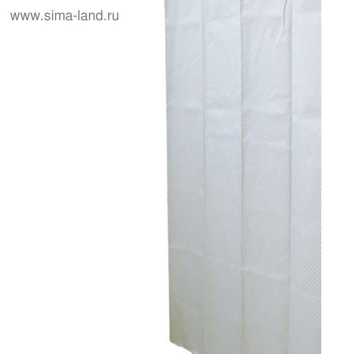 фото Штора для ванных комнат square, цвет белый, 180x200 см ridder