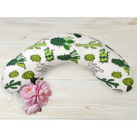 Подушка для беременных, размер 25 × 170 см, принт кактусы от Сима-ленд