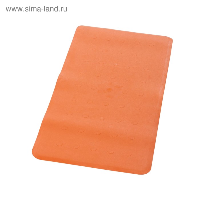 Коврик противоскользящий Basic, оранжевый, 36x71 см