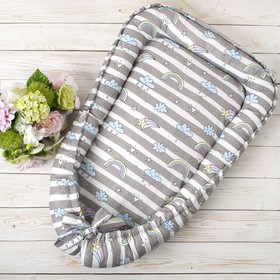 

Гнёздышко-кокон Little baby, размер 35 × 65 см, принт радуга