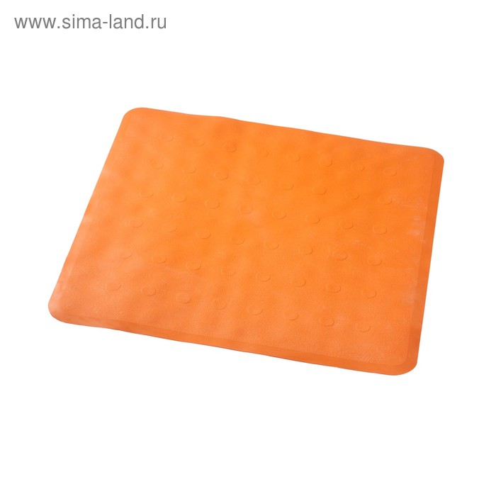 Коврик противоскользящий Basic, оранжевый, 51x51 см