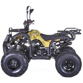

Квадроцикл бензиновый MOTAX ATV Grizlik LUX 125 cc, желтый камуфляж, электростартер, родительский контроль