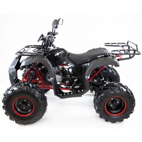 

Квадроцикл бензиновый MOTAX ATV Grizlik Super LUX 125 cc NEW, черно-красный, электростартер, родительский контроль