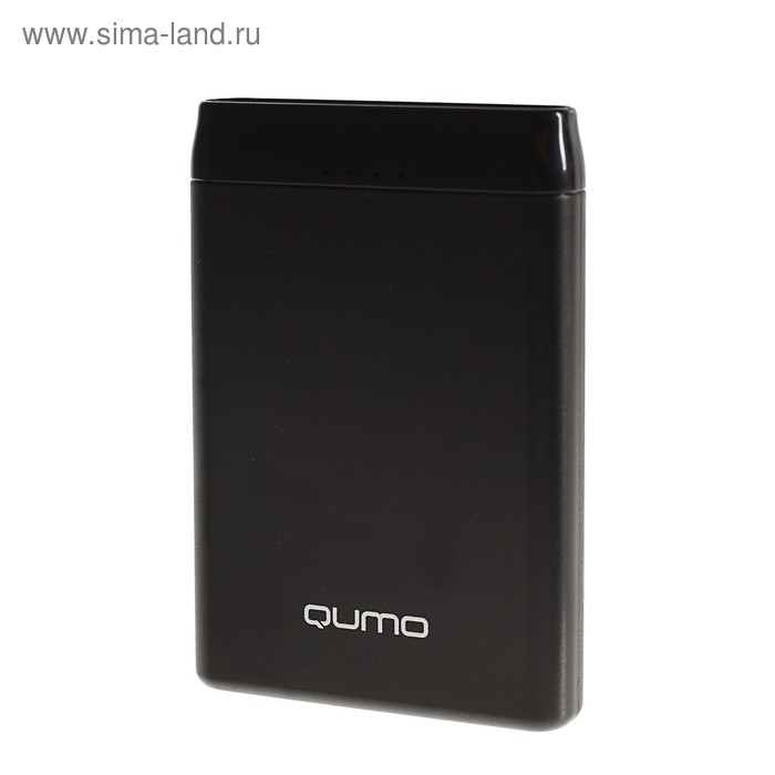 Внешний аккумулятор Qumo PowerAid, 5000 мАч, 2 USB, 2.4 А, USB/Type C, черный