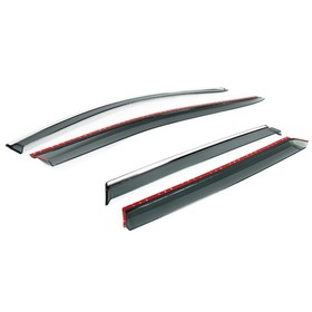 Ветровики Rival для Nissan Qashqai II 2014-2019 2019-н.в., литьевой ПММА, 4 шт