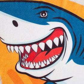 Полотенце пляжное «Акула», 130 × 150 см, 100 % п/э от Сима-ленд