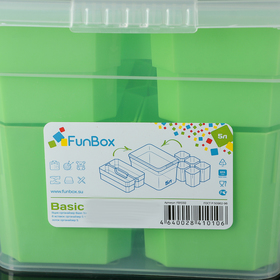 

Контейнер для хранения Basic, 5 л, 6 вставок, лоток, цвет МИКС