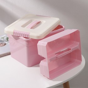 

Контейнер для хранения с крышкой Kid's Box, 5 л, 25×20×16 см, 6 вставок, лоток, цвет МИКС