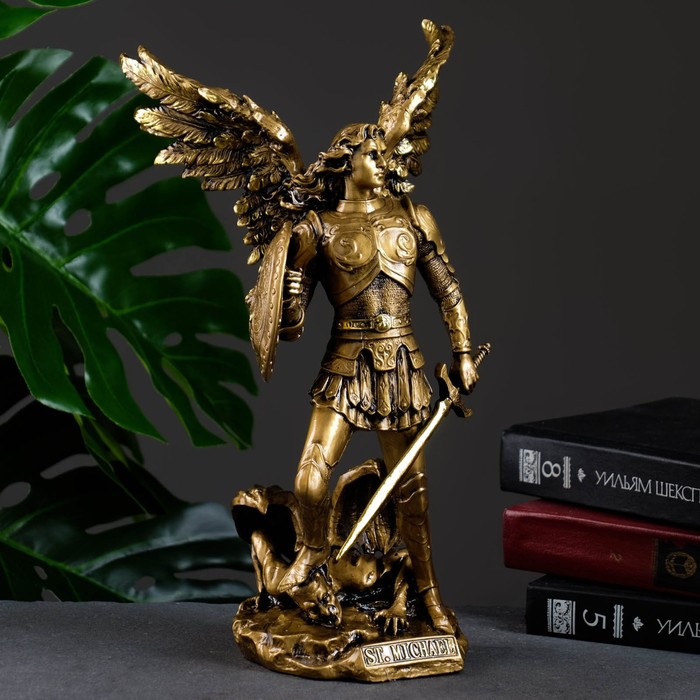 Фигура Архангел Михаил 32х18х15см архангел михаил ростовой икона на доске 8 10 см