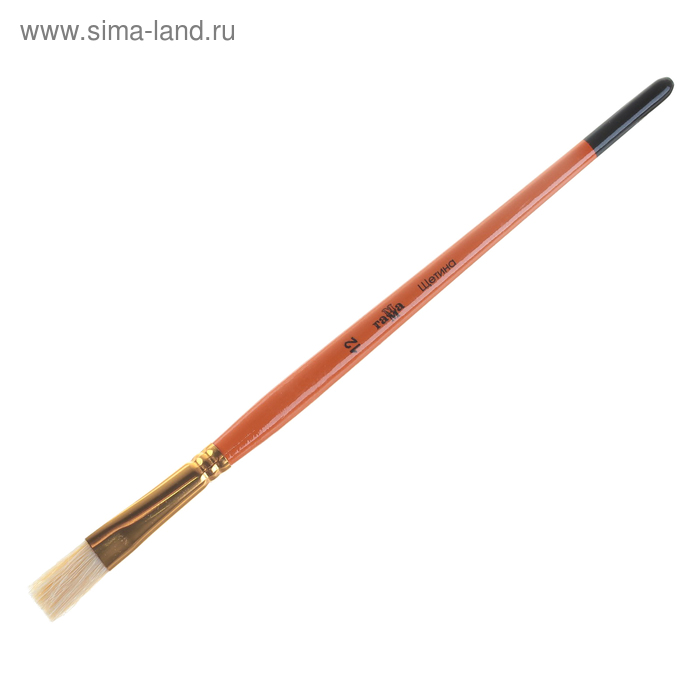 

Кисть щетина, плоская №12, "Гамма"