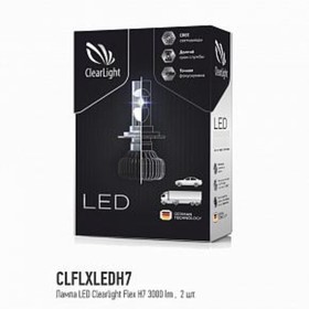

Лампа светодиодная, Clearlight Flex, H7 3000 lm, набор 2 шт