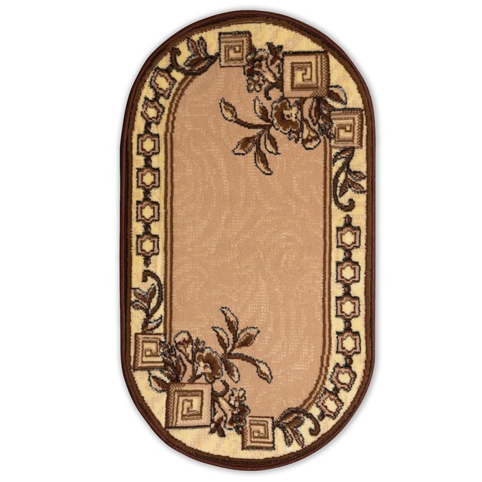 

Ковер Мокко овальный 60х110 см, ПП 100%, джут