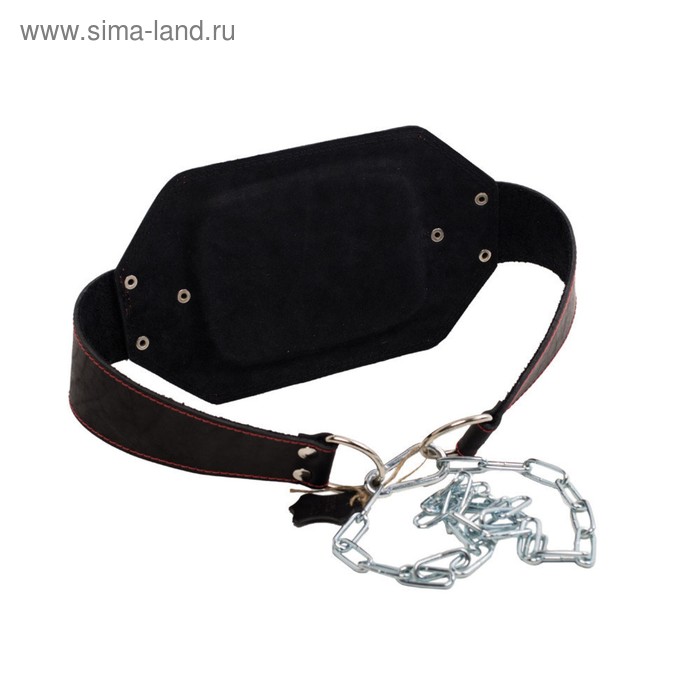 

Пояс с цепью кожаный 115 см (атлетический), цвет чёрный